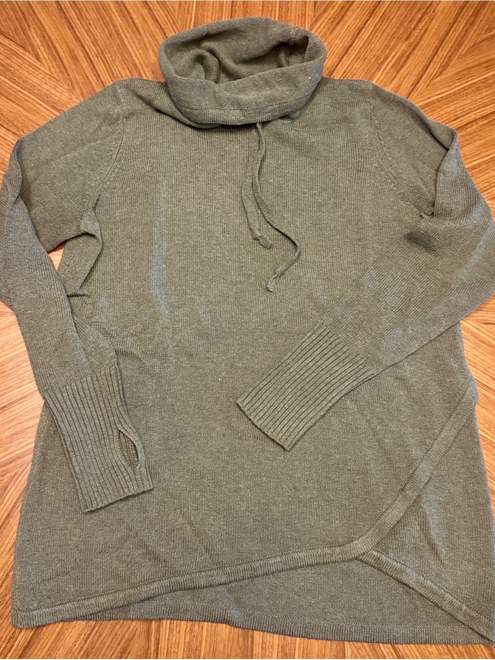 Dakini Olive Cowl Neck Sweater